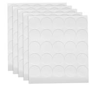 CALLARON 125pcs Double Sided Removable Adhesive Dots Tape, 25mm Diameter Acrylic round Stickers for Photo Wall, Soundproof Foam Board Bonding, 5 Sheets Set for Home and Office Use