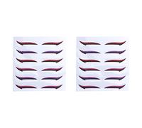 CALLARON 12pairs Semi Permanent Eyeliner Stickers Reusable Double Eyelid Tapes for Hooded Eyes Eyeliner Alternative Eye Makeup Stickers Double Eyelid Tapes Fashion and Match Style
