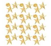 CALLARON 12pcs Star Shape Lapel Pins Elegant Five Pointed Badges for Independence Day Veterans Day Party Decorations and Costume Accessories