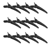CALLARON 12pcs Volumizing Hair Clips for Fluffy Bangs with Curved Plastic Design, Portable Root Lifting Tool Minimizing Frizz, for Hair Styling at Home or Dates, Black Colour