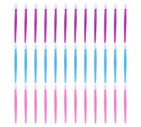 CALLARON 150pcs Nail Cuticle Pusher Set Plastic Manicure Tools with 3 Colors Pink Blue Purple for Professional Nail Art and Home Salon Cuticles Remover