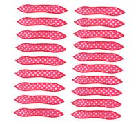 CALLARON 19Pcs No Heat Hair Roller Curlers Overnight Sponge Curlers for Effortless Curls for All Hair Types for Friends Family Rose Red Color