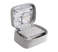 CALLARON 1pc Large Capacity Makeup Bag for Women Portable Cosmetic Storage Pouch Durable Material Practical Design Grey for Travel and Everyday Use