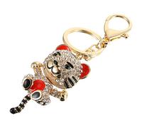 CALLARON 1pc Little Tiger Pendant Key Chains for Car Crystal Keychain Rhinestone Key Ring Pendant keychain Car Keyring Kawaii Keychain Car Keychain Plastic Bag 3d Chinese Zodiac