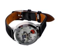 CALLARON 1pc Skull Skeleton Pattern Watch Large Dial Halloween Watch for Men and Women Lightweight and Comfortable Design for Daily Wear and Special Occasions