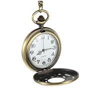 CALLARON 1pc Vintage Hollow Out Quartz Pocket Watch Chain Retro Design for Chefs and Dial Durability for Occasion