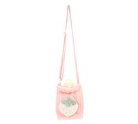 CALLARON 1set Adjustable Multi-use Hot Water Bag Unique Design for Parents Reusable Hot Water Pouch Strawberry Safe and Convenient for Outdoor Activities