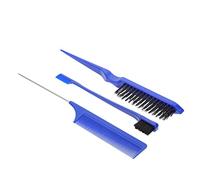 CALLARON 1set Hair Styling Combs Multi-use Friction Three Row Comb for Professional Salon and Home Use for Straightening and Teasing and Flexible