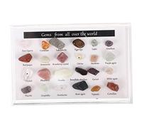 CALLARON 1set Natural Irregular Stone Specimen Desktop Decor for Home Office Unique Polished Geology Teaching Material for Mineral Collectors