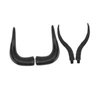 CALLARON 2 Pairs Artificial Horns Headband for Halloween Cosplay Antelope Ox Horns DIY Costume Accessories for Parties Makeup and Themed Events