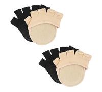 CALLARON 2 Pairs Breathable Reusable Forefoot Socks for Women Compact Lightweight Half Toe Design Wear-Resistant Invisible Cushions Comfortable Support for Canvas Running and Shoes