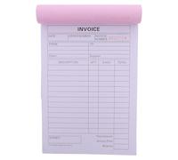 CALLARON 2-Part Retail Order Pad Business Invoice Receipt 8.5x5.5 Inch Paper with Paperboard Backing for Portable Convenience Automatic Duplication for Office and Front Desk Operations
