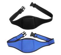 CALLARON 2 Pcs Adjustable Mic Belt Pack with Neoprene Material for Microphone Waist Carrier, Handsfree Teaching and Portable Convenience, Suitable for Fitness Instructors, Theatre Speakers,