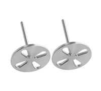 CALLARON 2 Pcs Electric Foot File Sanding Discs Hole Stainless Steel Nail Drill Bits for Dead Skin Removal Universal Replacement for Pedicure Tools