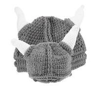 CALLARON 2 pcs Funny Knit Ox Horn Hat for Adults and Cozy Cosplay Party Costume Beanie Soft Comfortable Material Unique Chic Design for Theme and Costume Events