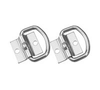 CALLARON 2 Pieces Heavy Duty Steel D Ring Tie down Anchors Fixing Hole for Truck Bed and Utility Trailers Cargo Securing Hooks Break Strength Anchor Hooks