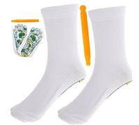 CALLARON 2 Sets Acupressure Massage Socks Elastic Reflexology Footwear for Relief and Circulation Comfortable Design for Men and Women for Relaxation and Wellness