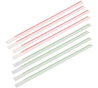CALLARON 2 Sets Pet Long Sticky Tabs Red and Green Writable Page Markers for Reading Annotation Book Tabs Office Notebook Strips