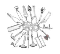 CALLARON 20 pcs Wrench Keychain Tool Modeling Keyring Metal Keychain Decors Diy Keyholder Pendant for Car Keys Handbag Backpack Party Supplies 2.60 X 0.87 X 0.39 in