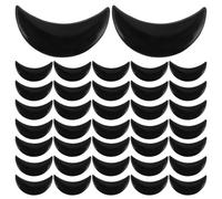CALLARON 200pcs Black Crescent Moon Shape Plastic Doll Mouth Pieces DIY Craft Accessories for Plush and Animal Puppets, Suitable for Beginners and Handmade Projects