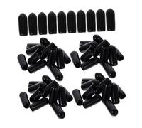 CALLARON 200pcs Rubber Headband End Caps 4.5mm Inner Diameter for 7mm Bands Replacement Headband Tip Covers Diy Hair Accessories Protection for Women Girls