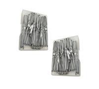 CALLARON 200pcs U Shaped Hair Clips Transparent Box Silver Alloy Bobby Pins for Women Stylish Hair Accessories for Daily Use Parties and Weddings
