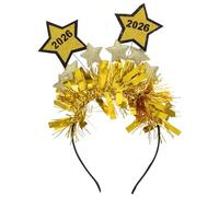 CALLARON 2026 Graduation Time Golden Star Headband with Versatile Use and Star Decorations, Hair Accessory for New Year's Eve Parties and Holiday Celebrations