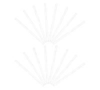 CALLARON 20pcs 15cm High Borosilicate Glass Mixing Sticks with Rounded Heads Laboratory Stirring Rods for Science and Industrial Use