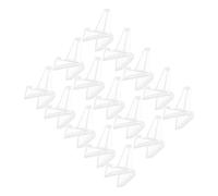 CALLARON 20pcs Acrylic Guitar Pick Display Stand Rack Triangular Stable Design Clear Holder with Large Capacity for Guitar and Ukulele Picks Compact and Portable Storage Organizer