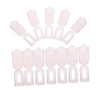 CALLARON 20pcs Adjustable Nail Polish Gel Remover Clips for Manicure and Nail Art Removal Plastic Soak Off Tool with Secure Card Slot Design Fits All Finger for Gel Polish and Wraps