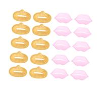 CALLARON 20pcs Collagen Lip Mask Hydrating Lip Pads for Moisture Exfoliation Plumping Random Colors Each Gentle Chapped Treatment for All Skin Types