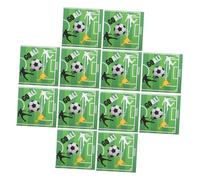 CALLARON 20pcs Soccer Party Napkins Reusable Absorbent for Football Celebrations Birthdays and Gatherings Unique Soccer Print Design for Memorable Events