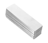 CALLARON 20pcs Stainless Steel Name Plates Rectangular Blank Tags Lightweight Comfortable Wear for Office Staff and Teachers Suitable for Industries and Office Use