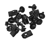 CALLARON 20pcs U Clip Nuts Automotive Body Panel Fasteners Hardware Kit Rustproof Vibration Resistant Screws for Car Trim and Bumper Repair