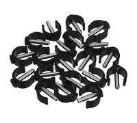 CALLARON 20pcs Universal Folding Walker C-Shape Clamp Clips with 28mm Pin for 22mm Tube - Walker and Crutch Buckle Replacement Accessories for Senior Mobility Equipment