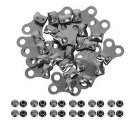 CALLARON 24 Sets Metal Shoe Boot Lace Hooks with Copper Rivets for Climbing Shoes and Mountaineering Boots, Seamless Compatibility and Enhanced Safety for On-the-go Fixes during Challenging