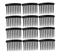 CALLARON 24pcs Plastic Wave Hair Combs Teeth Side Twist Clips for Bridal Wedding Veil Small Retro Hair Accessories for Brides and Parties
