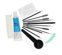 CALLARON 28-Piece DIY Eyebrow Dyeing Kit with Dark Brown Eyebrow Gel Non-Fading Brow Styling Soap for Beauty Makeup Suitable for Skin Types