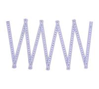 CALLARON 2M Folding Ruler Plastic Foldable Measuring Tool Lightweight for Professional Carpentry and Home Workshop Random Color