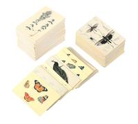 CALLARON 2packs Handbook Collage Material Vintage Mini Memos for Writing Cards Small Collection Book Retro Memo Message Paper Scrapbook Paper