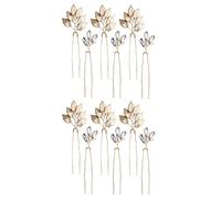 CALLARON 2packs Sparkly Rhinestone Alloy Leaf Hairpins Elegant Bride Hair Accessories for Weddings and Parties Delicate Updo Decor for Women and Girls