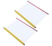 CALLARON 2pcs 1.4m Blank Chinese Calligraphy Scrolls Water Writing Cloth for Painting and Handwriting Practice, Yellow Flannel Extended Roll Suitable for Art and Calligraphy Learning