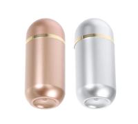 CALLARON 2pcs 10ml Small Plastic Medicine Bottles Travel Pill Organizer with Screw Caps Portable Mini Pill Containers for Capsules and Powder Pocket Case for Purse Storage