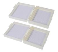 CALLARON 2pcs 25-slot Abs Microscope Slide Storage Box Holder for Laboratory Plastic Slide Shelf Container for Pathology Tissue Random Color