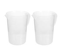 CALLARON 2pcs 5000ml Plastic Measuring Jugs with Thickened Construction and Dual-Sided Markings, Heatproof Liquid Measuring Cups for Cooking and Travel