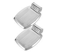 CALLARON 2pcs Aluminum Footrest for Wheelchair Hole Scooter Footplate Replacement Elderly Walker Accessories Mobility Scooter Parts
