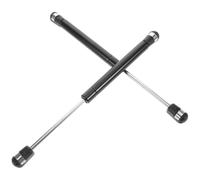 CALLARON 2pcs Black Metal Gas Lift Support Struts with Strong and Stable Support and Adjustable Height and Pressure for Furniture and Cabinet Cushioning and Safety Hinges