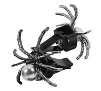 CALLARON 2pcs Black Spider Car Vent Clips Creative Aromatherapy Diffuser Clips Gothic Car Air Freshener Vent Spinner Accessories for Halloween Interior Decoration