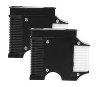 CALLARON 2pcs Boat Fending Hanger Hook, Plastic Cleat Line Adjuster | Quick Connect Release, Extendable Button, Smooth Rounded Edges, Black or White, for Sailors and Marina Staff