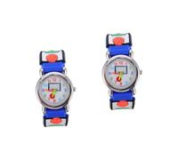 CALLARON 2pcs Boys and Girls Watch Cartoon Watch Basketball Pattern Boys and Girls Safe Strap Movement